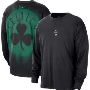 Nike Adult Boston Celtics Worn With Obsession Standard Issue Game Long Sleeve Shirt, Men's, Small, Black