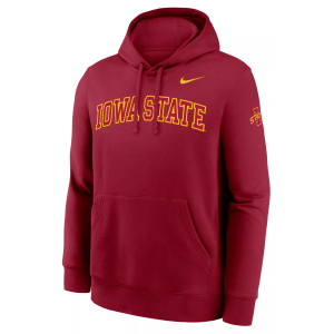 Nike Men's Iowa State Cyclones Club Fleece Hoodie, XL, Red