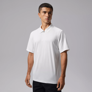 Jordan Men's Sport Dri-FIT Golf Performance Polo, Large, White/White