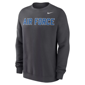 Nike Men's Air Force Falcons Photon Dust Club Crewneck Sweatshirt, Small, White