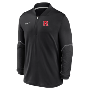 Nike Nike Men's Rutgers Scarlet Knights Black Dri-Fit Mid-Weight Coaches 1/2 Zip Jacket, Small - $95.00 at DICK'S Sporting Goods