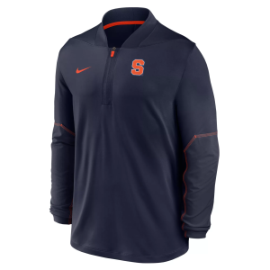 Nike Nike Men's Syracuse Orange Navy Dri-Fit Mid-Weight Coaches 1/2 Zip Jacket, Small, Blue - $95.00 at DICK'S Sporting Goods