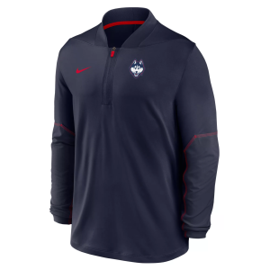 Nike Nike Men's UConn Huskies Navy Dri-Fit Mid-Weight Coaches 1/2 Zip Jacket, Medium, Blue - $95.00 at DICK'S Sporting Goods