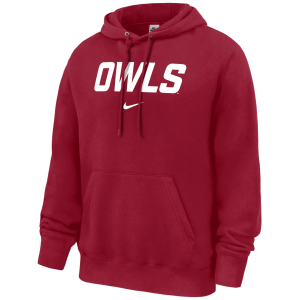 Nike Nike Men's Temple Owls Crimson Club Fleece Hoodie, Large, Red - $90.00 at DICK'S Sporting Goods