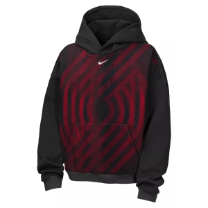 Nike Youth Portland Trail Blazers Worn With Obsession Standard Issue Therma Fleece Icon Hoodie, Small, Black