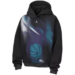 Jordan Jordan Youth Charlotte Hornets Worn With Obsession Standard Issue Therma Fleece Icon Hoodie, Small, Black - $85.00 at DICK'S Sporting Goods