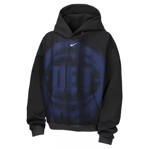 Nike Youth Detroit Pistons Worn With Obsession Standard Issue Therma Fleece Icon Hoodie, Small, Black