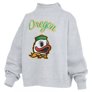 Pressbox Pressbox Women's Oregon Ducks White Mock Neck Sweatshirt, Small - $84.99 at DICK'S Sporting Goods