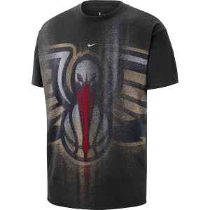 Nike Adult New Orleans Pelicans Worn With Obsession Standard Issue Icon T-Shirt, Men's, Small, Black