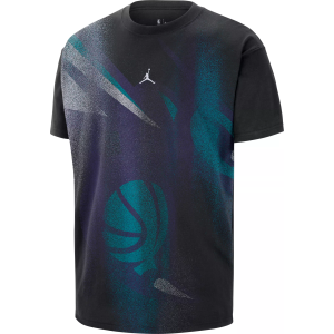 Jordan Adult Charlotte Hornets Worn With Obsession Standard Issue Icon T-Shirt, Men's, Small, Black