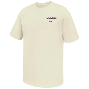 Nike Men's UConn Huskies White Max90 T-Shirt, XXL