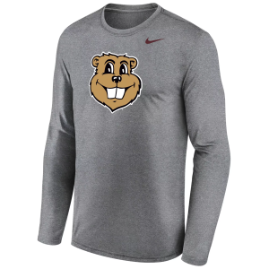 Nike Men's Minnesota Golden Gophers Gray Legend Long Sleeve Shirt, Small