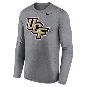 Nike Men's UCF Knights Gray Legend Long Sleeve Shirt, Large