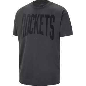 Nike Adult Houston Rockets Worn With Obsession Standard Issue Travel Peak T-Shirt, Men's, Large, Gray