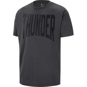 Nike Adult Oklahoma City Thunder Worn With Obsession Standard Issue Travel Peak T-Shirt, Men's, Medium, Gray