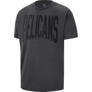 Nike Adult New Orleans Pelicans Worn With Obsession Standard Issue Travel Peak T-Shirt, Men's, Small, Gray