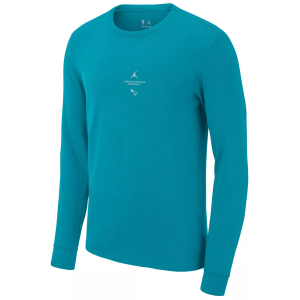 Jordan Adult Charlotte Hornets Worn With Obsession Standard Issue Practice Long Sleeve Shirt, Men's, Small, Blue