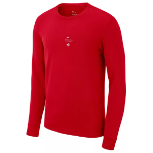 Nike Adult Atlanta Hawks Worn With Obsession Standard Issue Practice Long Sleeve Shirt, Men's, Small, Red