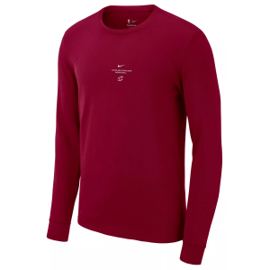 Nike Adult Cleveland Cavaliers Worn With Obsession Standard Issue Practice Long Sleeve Shirt, Men's, Small, Red