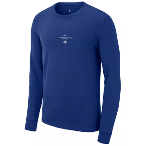 Nike Adult Minnesota Timberwolves Worn With Obsession Standard Issue Practice Long Sleeve Shirt, Men's, Small, Blue