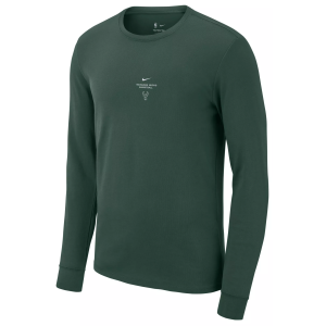 Nike Adult Milwaukee Bucks Worn With Obsession Standard Issue Practice Long Sleeve Shirt, Men's, Small, Green