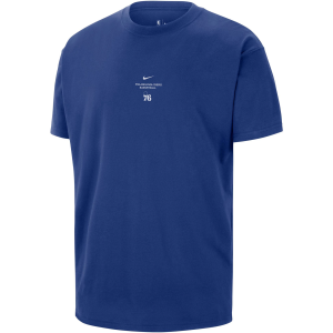 Nike Adult Philadelphia 76ers Worn With Obsession Standard Issue Practice Club T-Shirt, Men's, Small, Blue
