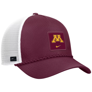 Nike Adult Minnesota Golden Gophers Maroon Gameday Adjustable Trucker Hat, Men's, Red