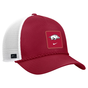 Nike Adult Arkansas Razorbacks Crimson Gameday Adjustable Trucker Hat, Men's, Red