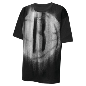 Nike Youth Brooklyn Nets Worn With Obsession Standard Issue Icon T-Shirt, Small, Black