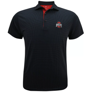 Horn Legend Horn Legend Men's Ohio State Buckeyes Black/Grey/Scarlet Checkers Polo, Small - $135.00 at DICK'S Sporting Goods