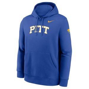 Nike Men's Pitt Panthers Club Fleece Hoodie, Small, Blue