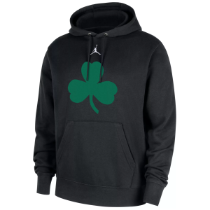 Jordan Men's Boston Celtics Black Club Hoodie, Small