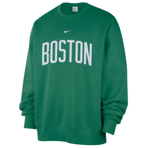 Nike Men's Boston Celtics Green Wordmark Club Crewneck Sweatshirt, Small