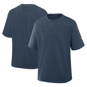 NHL Men's Florida Panthers Authentic Pro Road Heavyweight T-Shirt, Small, Blue