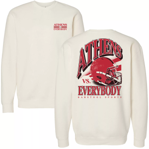 Barstool Sports Barstool Sports Adult Athens vs Everybody Crewneck Sweatshirt, Men's, Medium, Tan - $55.00 at DICK'S Sporting Goods