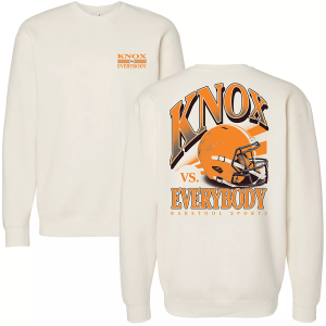 Barstool Sports Barstool Sports Adult Knoxville vs Everybody Crewneck Sweatshirt, Men's, Medium, Tan - $55.00 at DICK'S Sporting Goods