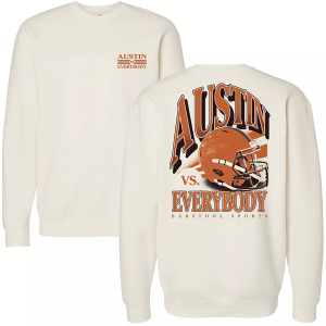 Barstool Sports Barstool Sports Adult Austin vs Everybody Crewneck Sweatshirt, Men's, XXL, Tan - $55.00 at DICK'S Sporting Goods