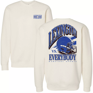 Barstool Sports Barstool Sports Adult Lexington vs Everybody Crewneck Sweatshirt, Men's, Small, Tan - $55.00 at DICK'S Sporting Goods