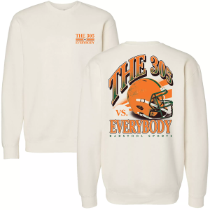 Barstool Sports Barstool Sports Adult Miami vs Everybody Crewneck Sweatshirt, Men's, Medium, Tan - $55.00 at DICK'S Sporting Goods
