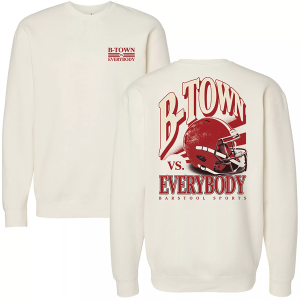 Barstool Sports Barstool Sports Adult Bloomington vs Everybody Crewneck Sweatshirt, Men's, XXL, Tan - $55.00 at DICK'S Sporting Goods