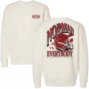 Barstool Sports Barstool Sports Adult Norman vs Everybody Crewneck Sweatshirt, Men's, XL, Tan - $55.00 at DICK'S Sporting Goods
