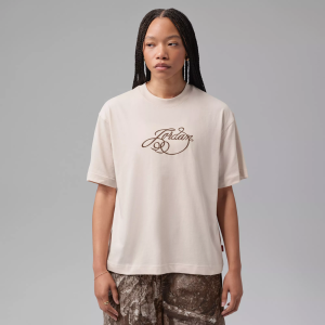 Jordan Women's Girlfriend Fireside T-Shirt, Medium, Pearl White
