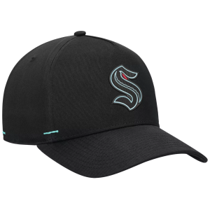 NHL Men's Seattle Kraken Alt Logo A-Frame Hat, Black