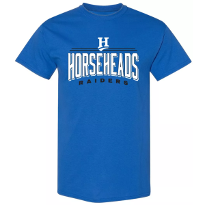 Pel Athletic Adult Horseheads Central High School Royal T-Shirt, Men's, Large, Blue