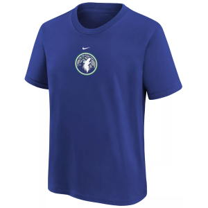 Nike Boys' Minnesota Timberwolves Blue Logo T-Shirt, Small