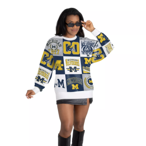 Gameday Couture Gameday Couture Women's Michigan Wolverines All Over Print Crewneck Sweatshirt, Small, White - $69.99 at DICK'S Sporting Goods