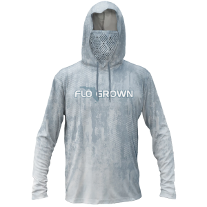FloGrown Men's Urban Scales Performance Hoodie, XXL, Urban Scales Blue