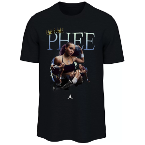 Nike Men's Napheesa Collier Jordan 'Queen Phee' T-Shirt, Large, Black