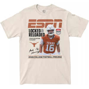 Campus Ink Adult Texas Longhorns Arch Manning ESPN T-Shirt, Men's, XXL, White