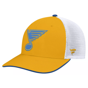 NHL Men's St. Louis Blues Gold Rink Structured Adjustable Hat, Yellow